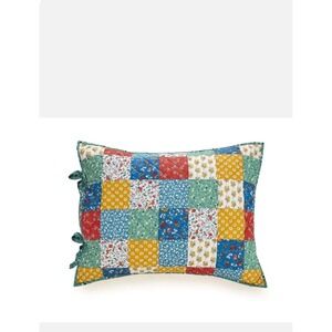 The Pioneer Woman Floral Patch 2-Piece Quilt Sham Set, King, Multi‎